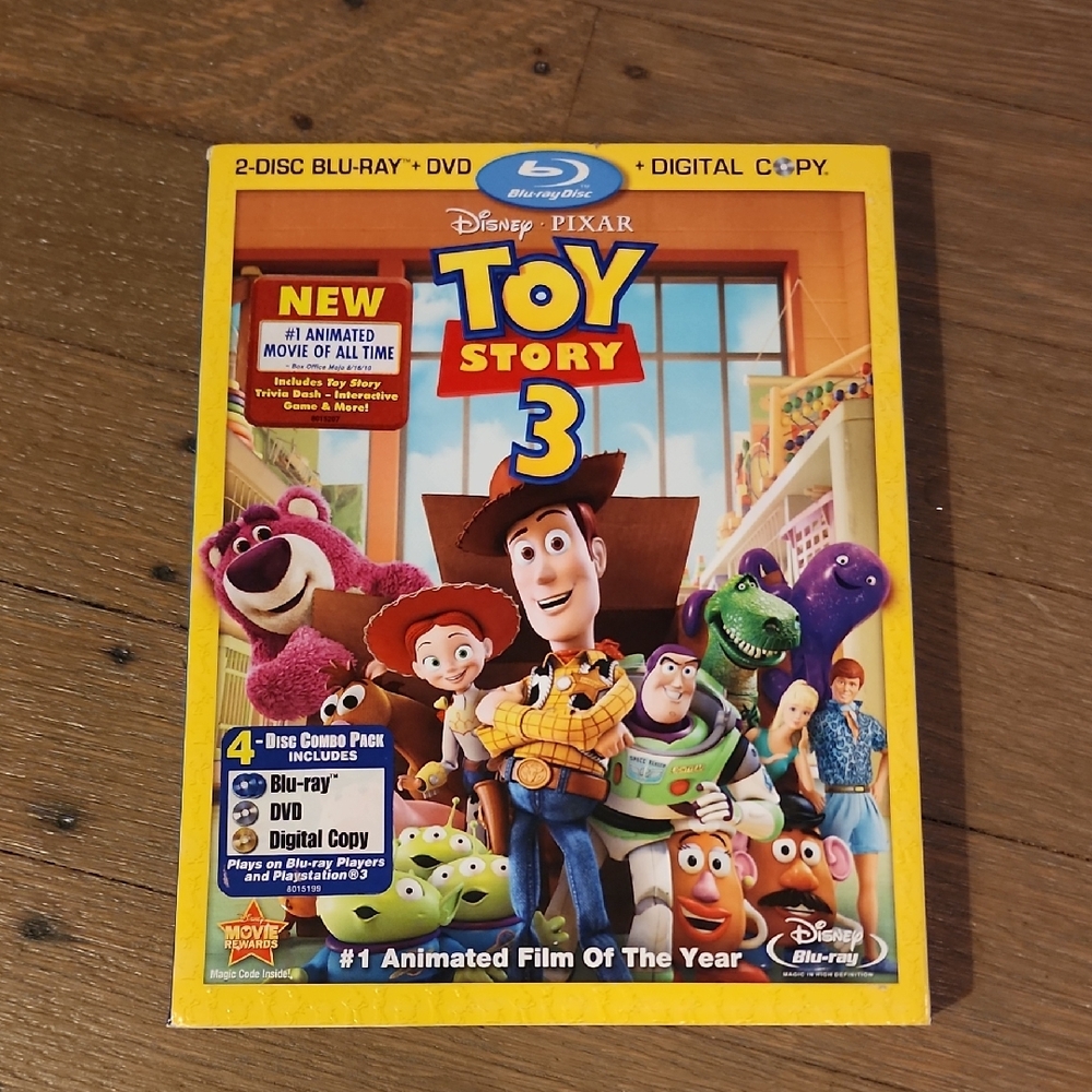 Disney: Toy Story 3 Blu-ray DVD Combo - NEW/ SEALED 2010
